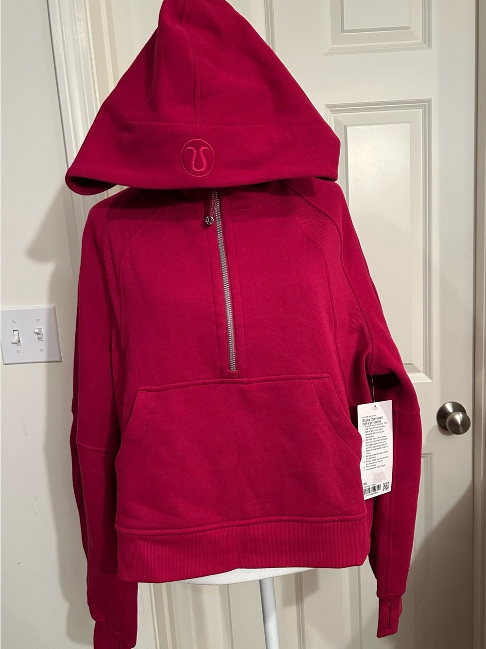 lululemon athletica Half-Zip Pullover Sweatshirt Berry Rumble - Picture 3 of 7